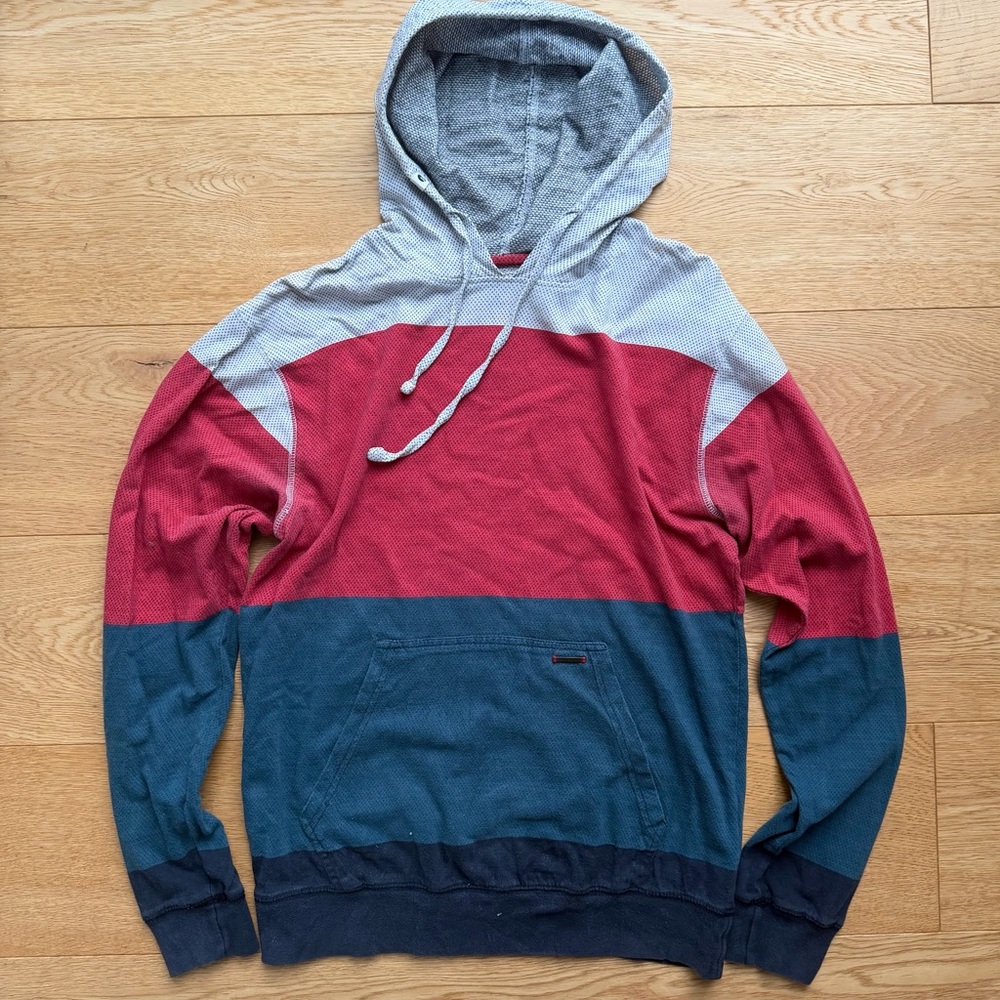 BILLABONG Colorblock LONG SLEEVE HOODED T-SHIRT - S